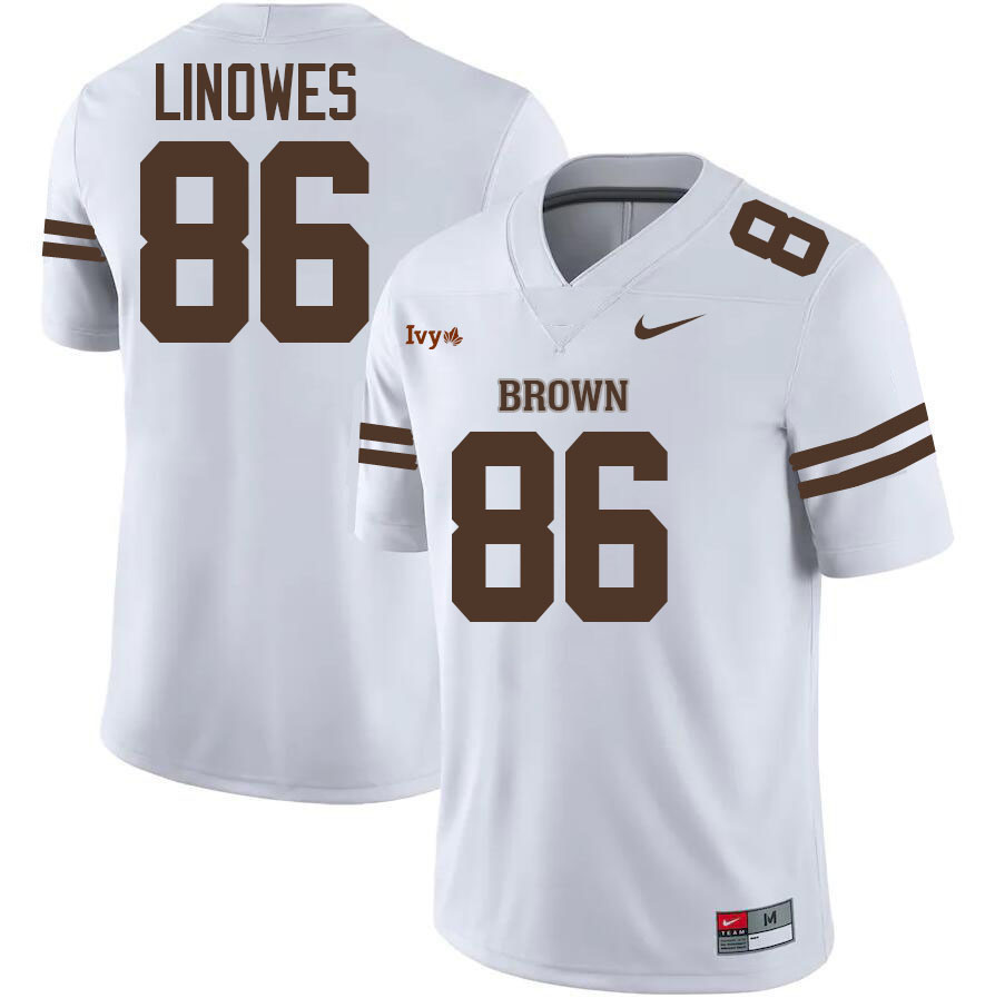Brown Bears #86 Levi Linowes College Football Jerseys,Uniforms Stitched-Brown